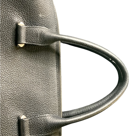 MCM Women’s Black Leather Top Handle Tote Bag - Picture 12 of 14